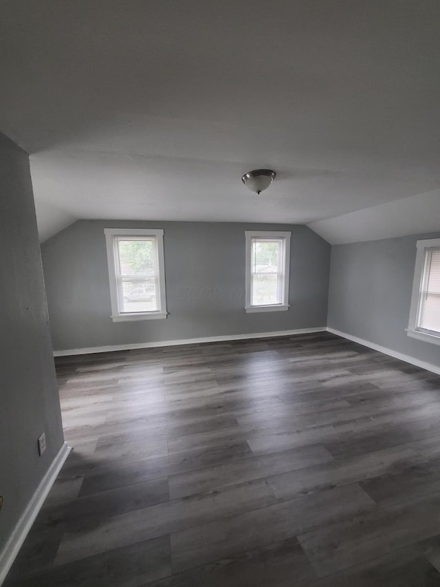 additional living space with a wealth of natural light and vaulted ceiling