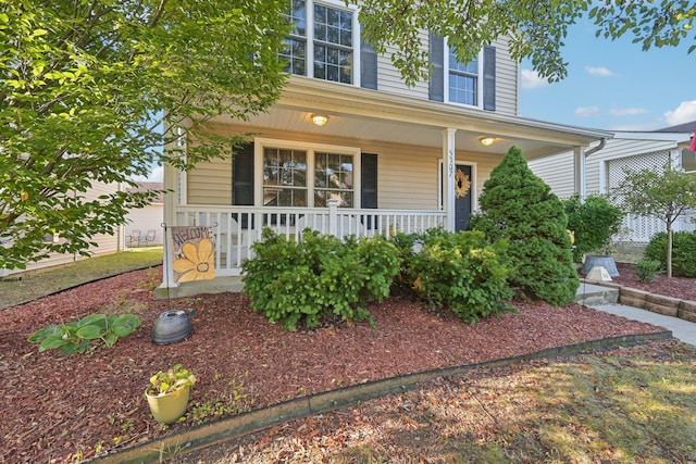 view of front of home featuring a porch