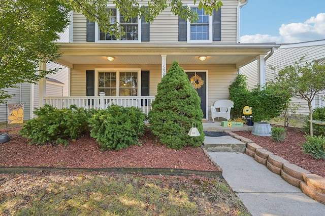 view of front of home featuring a porch