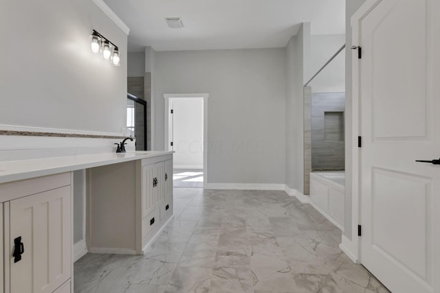 13917 Fantasy Way, Pickerington, OH 43147 - bathroom featuring vanity and plus walk in shower