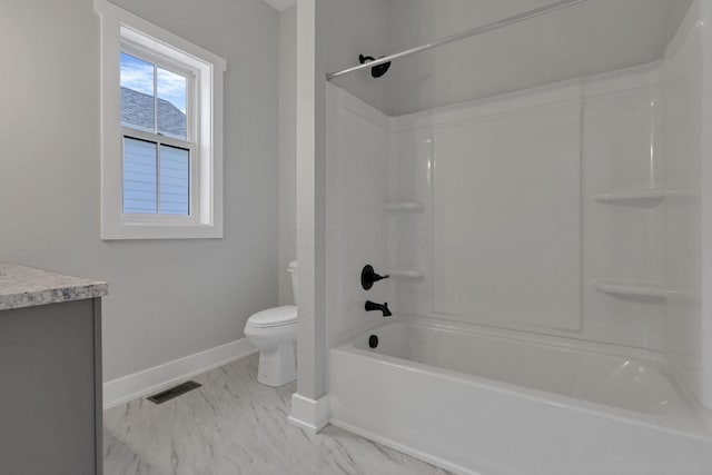 13917 Fantasy Way, Pickerington, OH 43147 - full bathroom with toilet, vanity, and washtub / shower combination