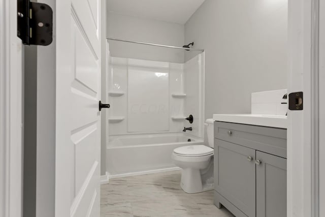 13917 Fantasy Way, Pickerington, OH 43147 - full bathroom with vanity, shower / bath combination, and toilet
