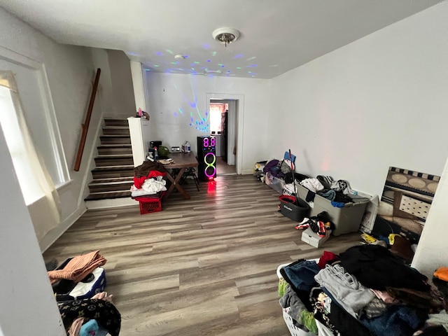 interior space featuring hardwood / wood-style floors