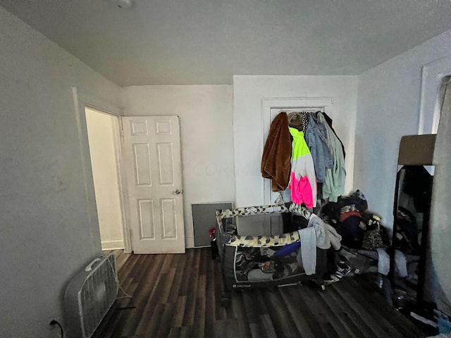 interior space featuring dark wood-type flooring