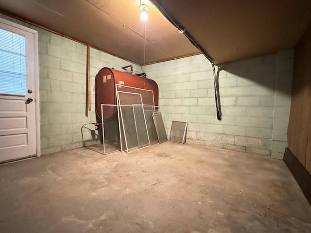 view of basement