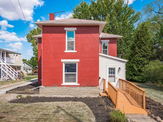 view of rear view of property