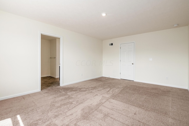 view of carpeted empty room