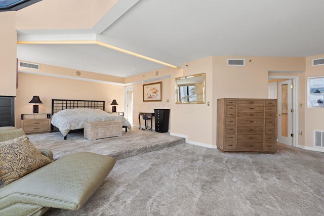 bedroom featuring multiple windows and carpet floors