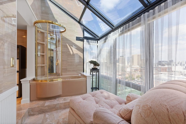 sunroom with a wealth of natural light