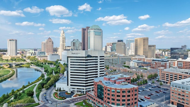 view of city featuring a water view