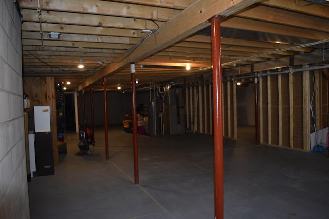 view of basement