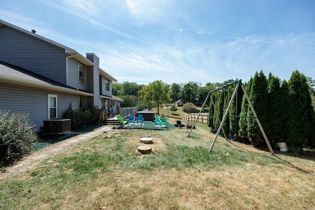 3630 Singing Wind Way, Urbana, OH 43078 - view of grassy yard featuring a deck