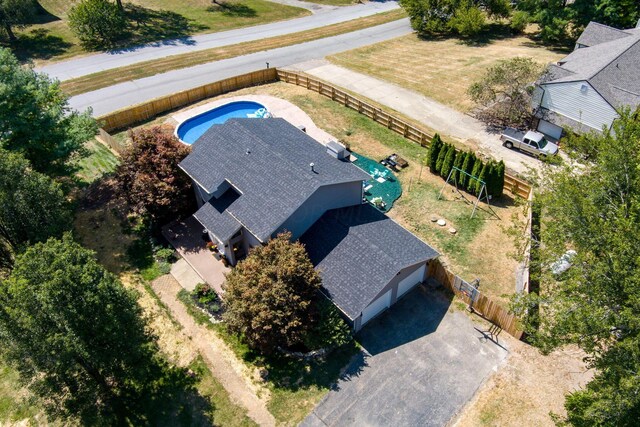 3630 Singing Wind Way, Urbana, OH 43078 - view from above of property featuring a pool