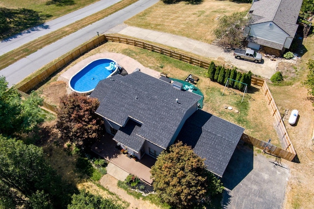 3630 Singing Wind Way, Urbana, OH 43078 - view from above of property with a pool area