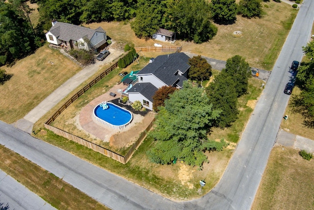 3630 Singing Wind Way, Urbana, OH 43078 - view from above of property with a pool area
