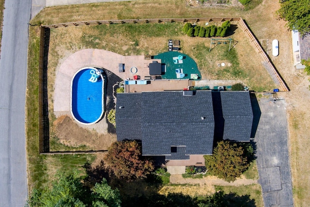 3630 Singing Wind Way, Urbana, OH 43078 - aerial view of a pool area