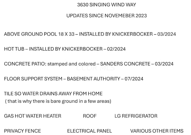 3630 Singing Wind Way, Urbana, OH 43078 - view of miscellaneous document