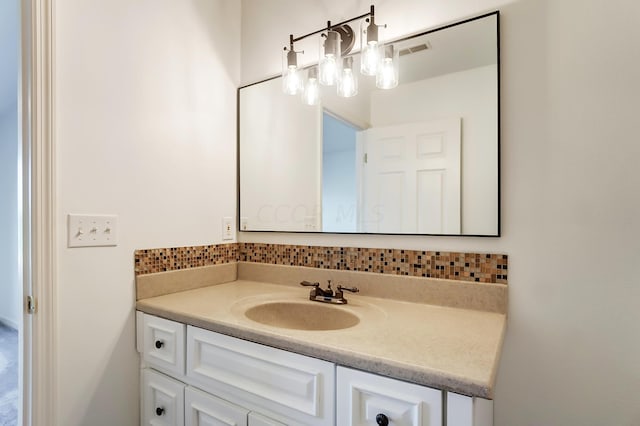 bathroom featuring vanity