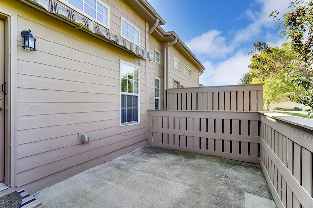 exterior space with a patio area