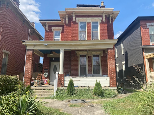 view of front facade with covered porch