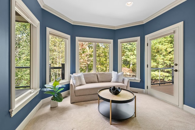 sunroom with a wealth of natural light