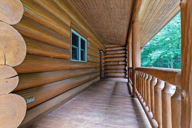 view of balcony