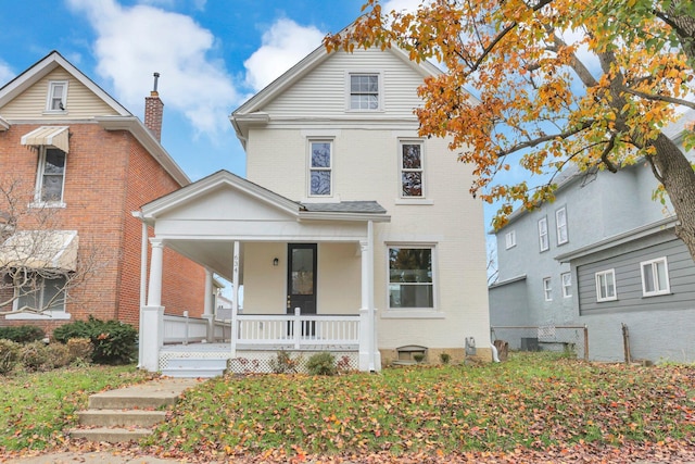 front of property featuring covered porch