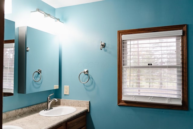 bathroom with vanity