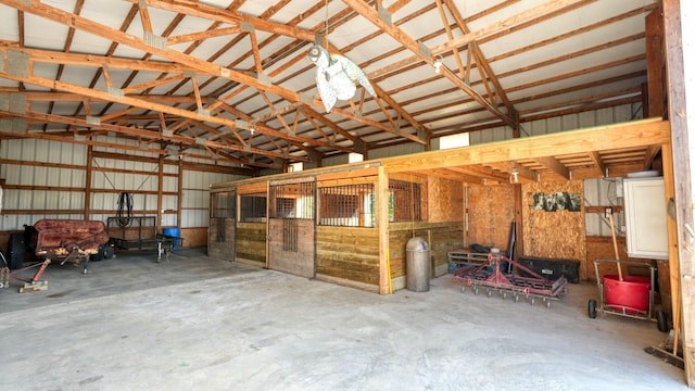 view of horse barn