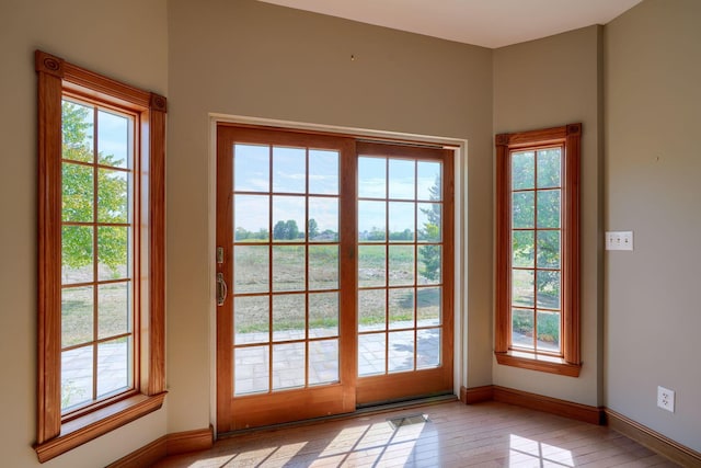 doorway featuring a wealth of natural light