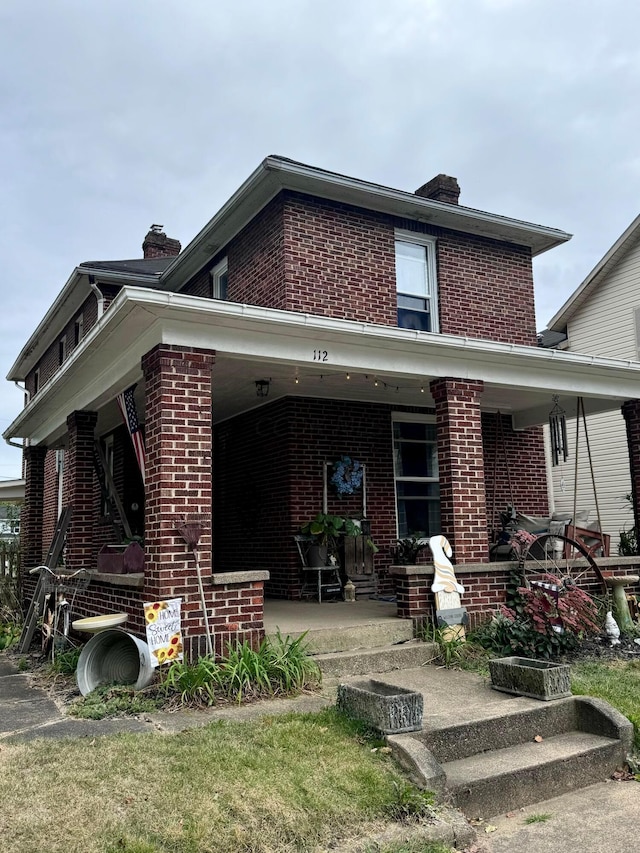 view of front of house featuring a porch