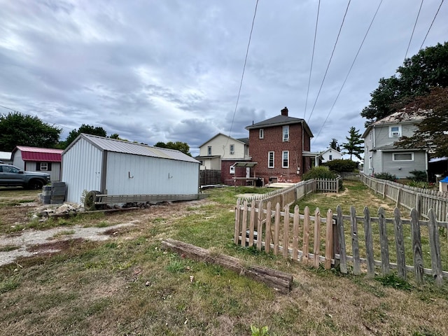 exterior space with a lawn