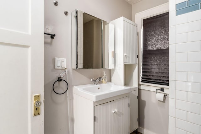 bathroom with vanity