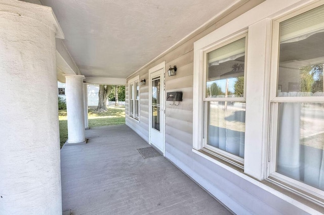 view of patio / terrace featuring covered porch