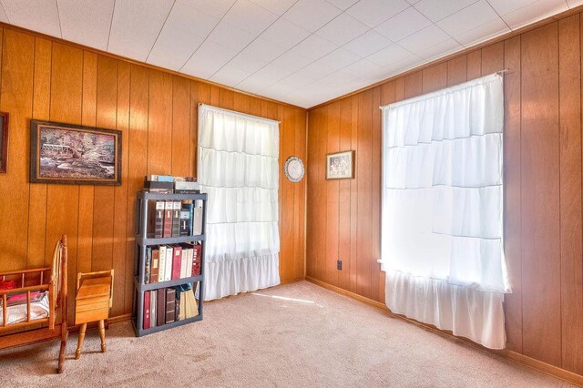 702 Coshocton Ave, Mount Vernon, OH 43050 - carpeted office space with wooden walls and baseboards