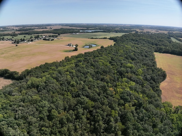 drone / aerial view featuring a rural view