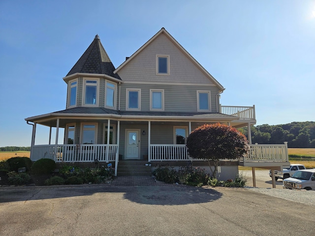 victorian house with covered porch