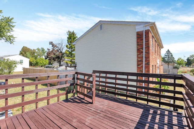 view of wooden terrace