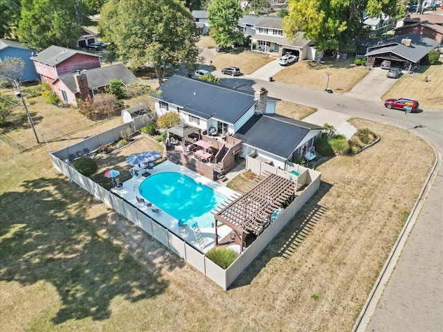 birds eye view of property featuring a residential view