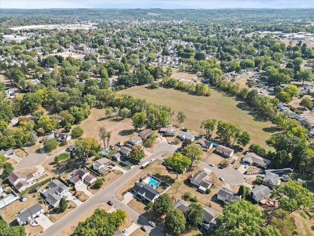 drone / aerial view featuring a residential view