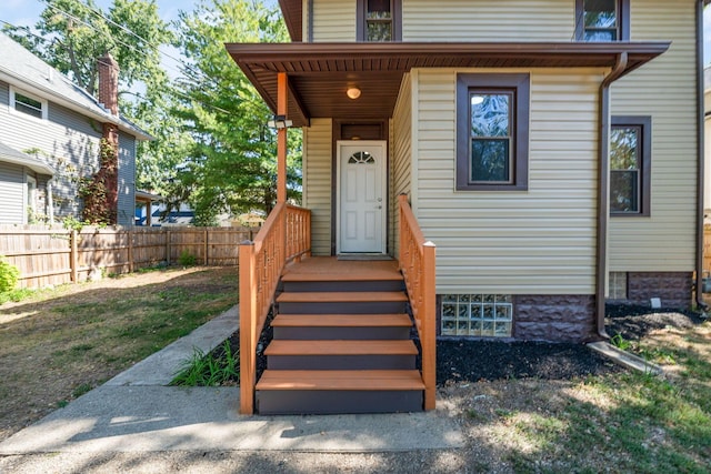 view of property entrance