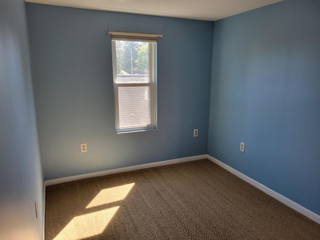 empty room featuring carpet floors