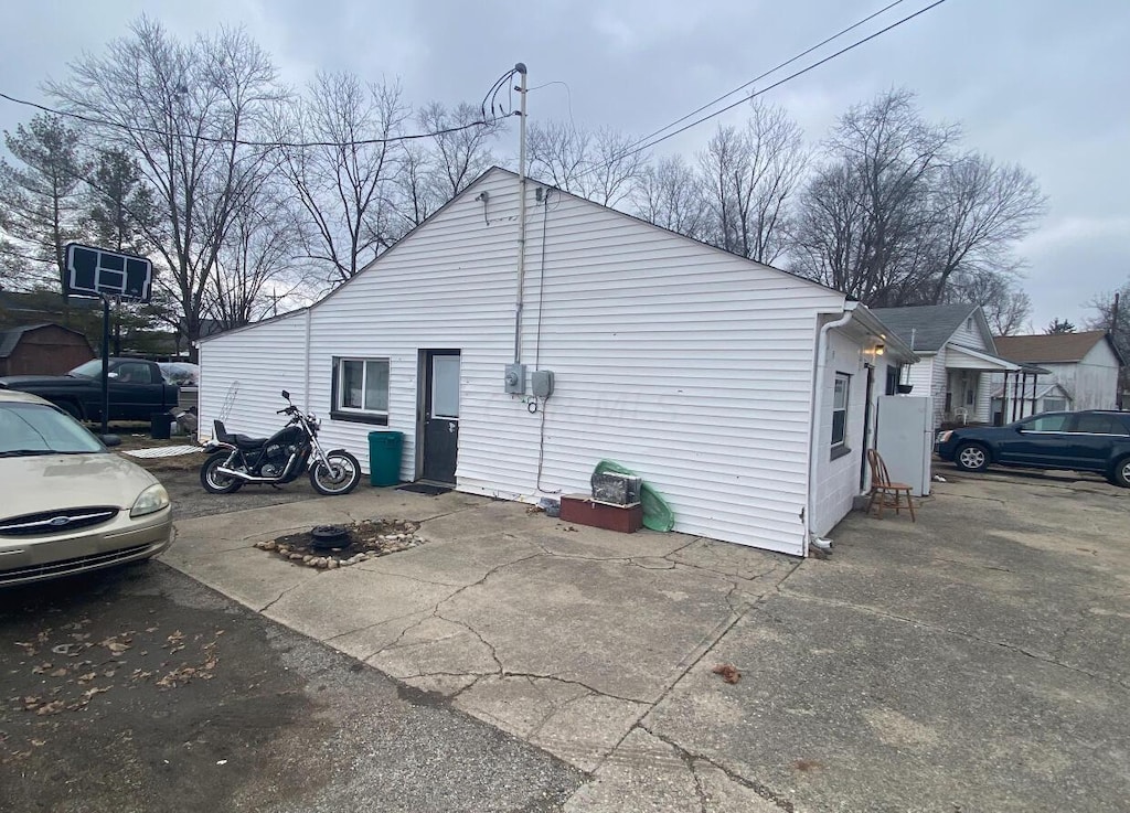 view of home's exterior with a patio