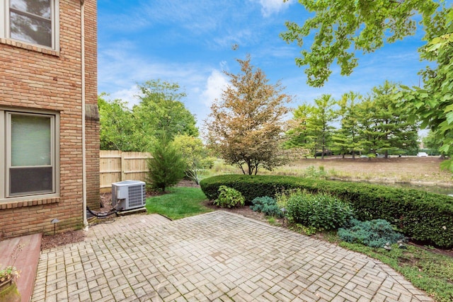 view of patio / terrace featuring cooling unit