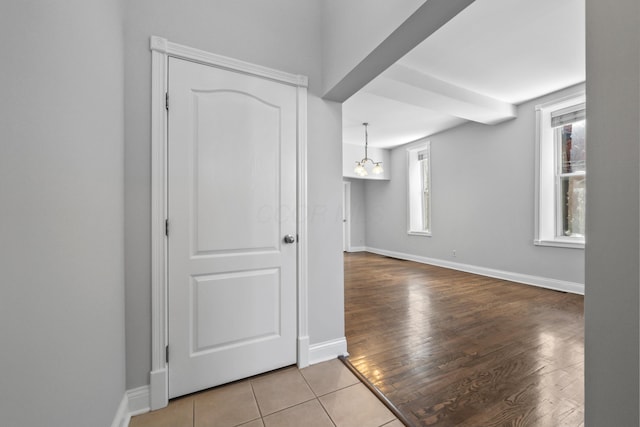 view of tiled spare room