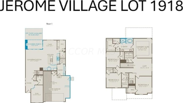 8768 Apricot Way Lot 1918, Plain City, OH 43064 - view of property floor plan