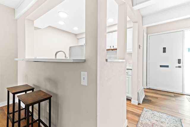 entryway featuring light hardwood / wood-style floors