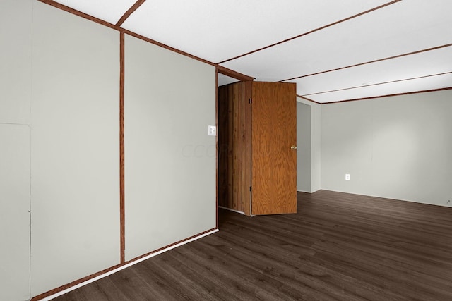 interior space featuring dark hardwood / wood-style floors