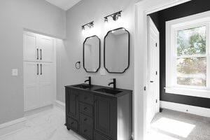 1571 Dyer Rd, Grove City, OH 43123 - full bath featuring double vanity and baseboards