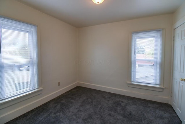 view of carpeted empty room